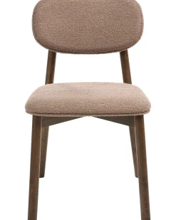 Sæt med 2 spisebordsstole MILLS Boucle Brun/taupe