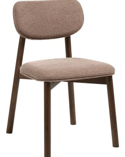 Sæt med 2 spisebordsstole MILLS Boucle Brun/taupe