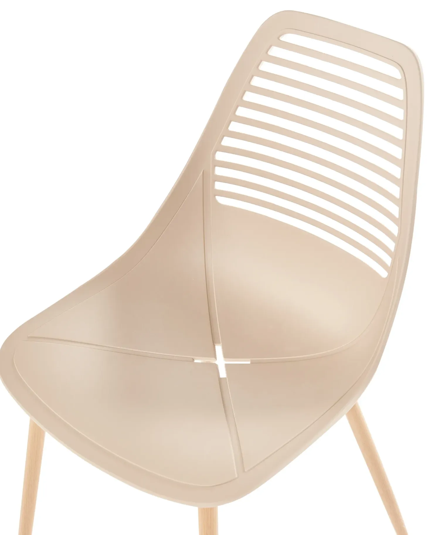 Sæt med 4 spisebordsstole MONTELLO Beige