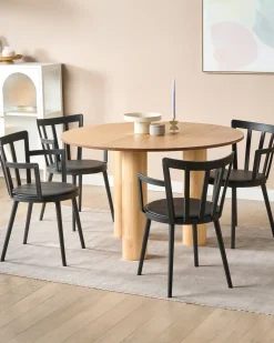 Sæt med 4 spisebordsstole MORILL Sort