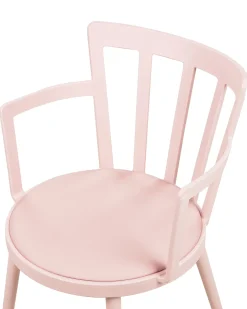 Sæt med 4 spisebordsstole MORILL Pastellrosa