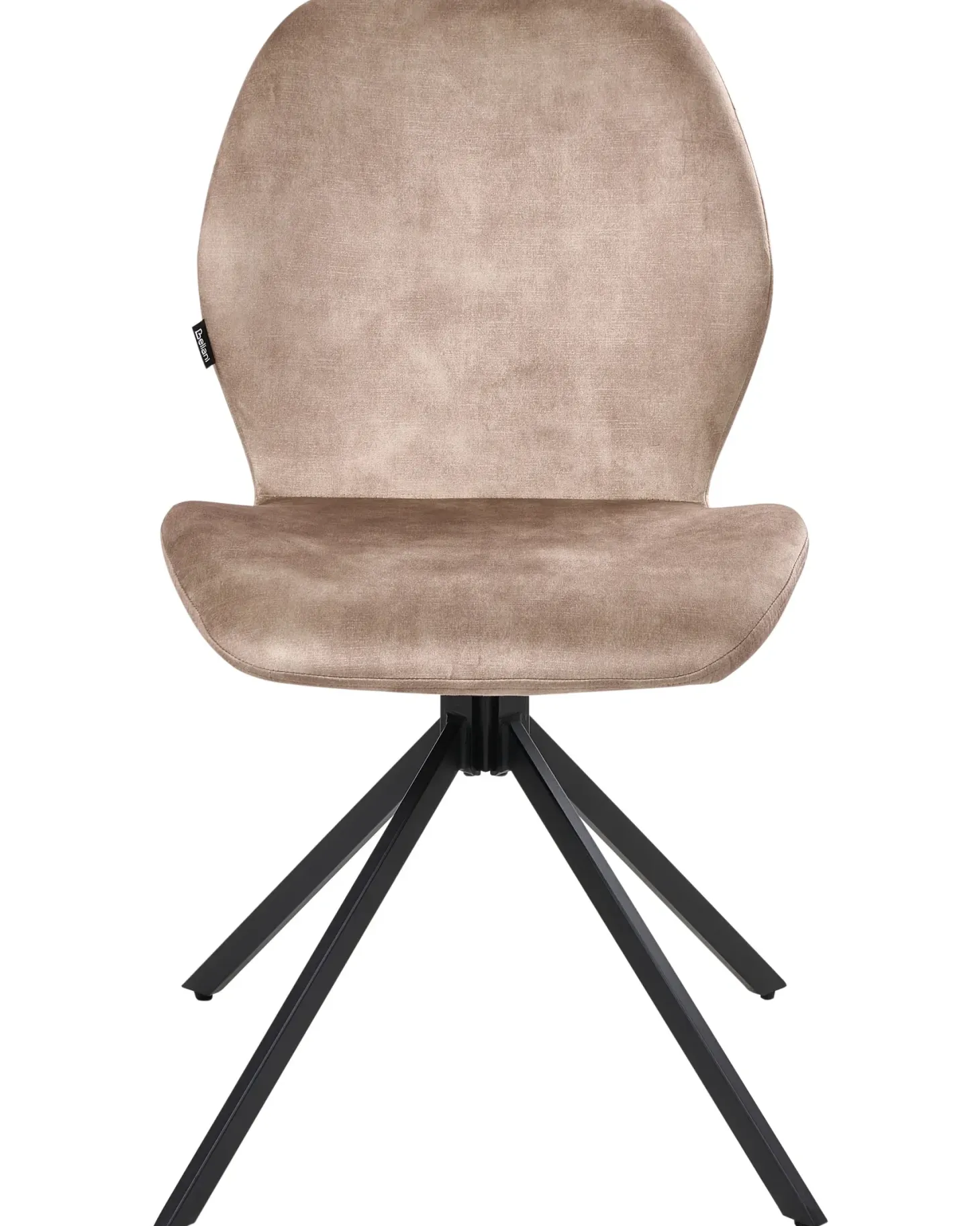 Sæt med 4 spisebordsstole MORRISON Velour Beige