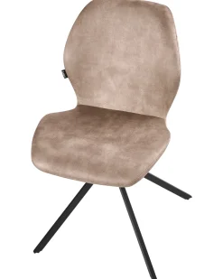 Sæt med 4 spisebordsstole MORRISON Velour Beige