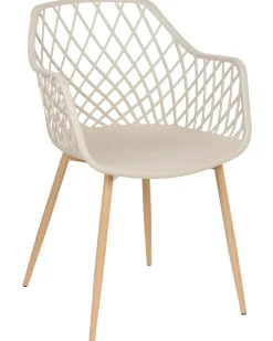 Sæt med 2 spisebordsstole NASHUA Beige