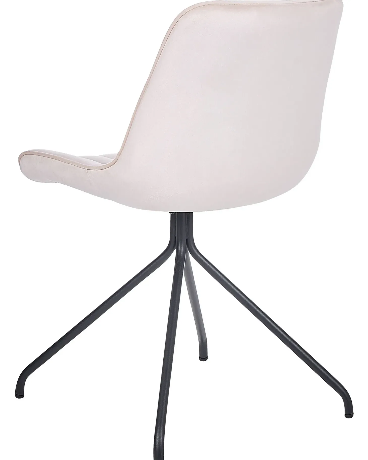 Sæt med 2 spisebordsstole NAVASOTA Velour Beige