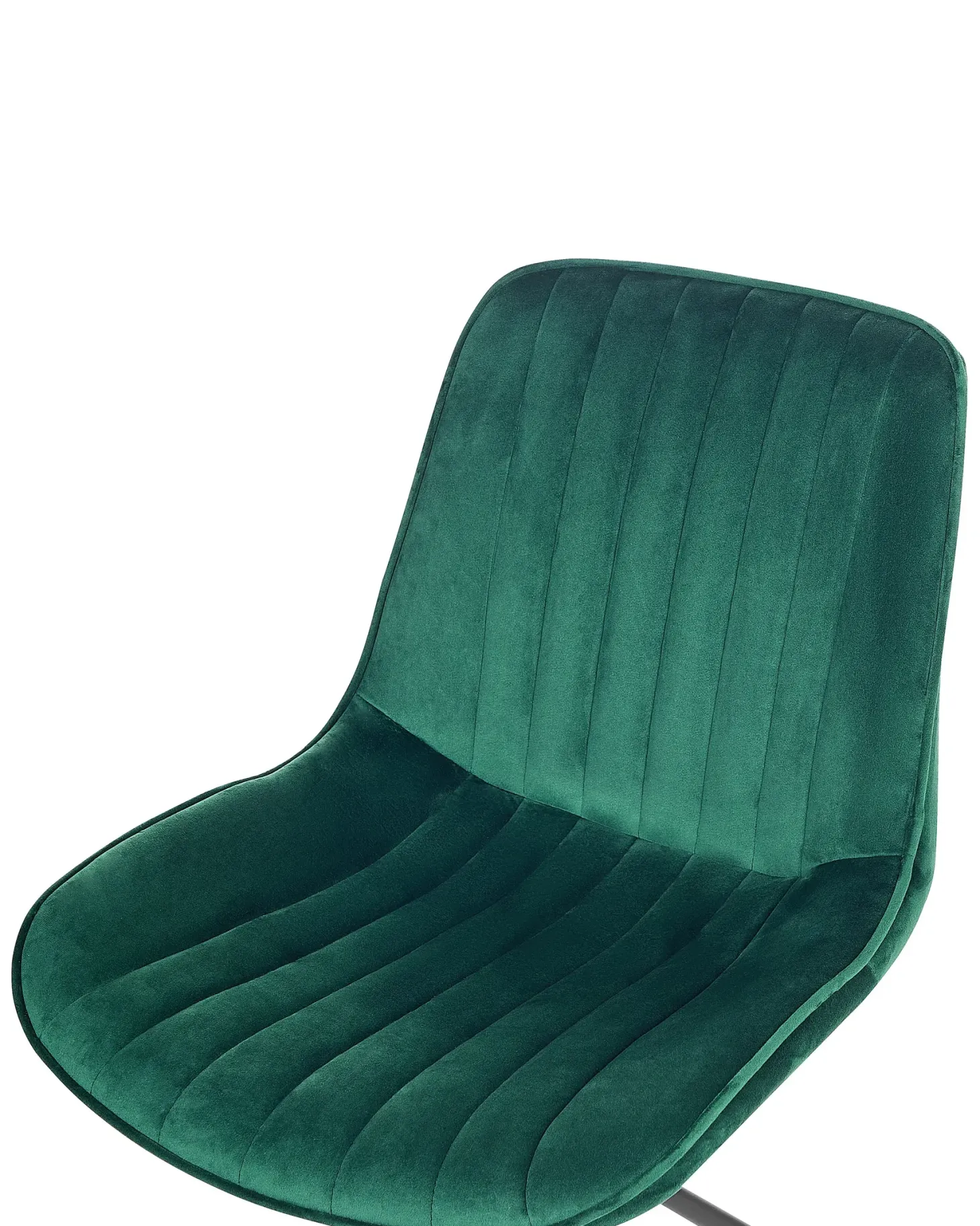 Sæt med 2 spisebordsstole NAVASOTA Velour Smaragdgrøn