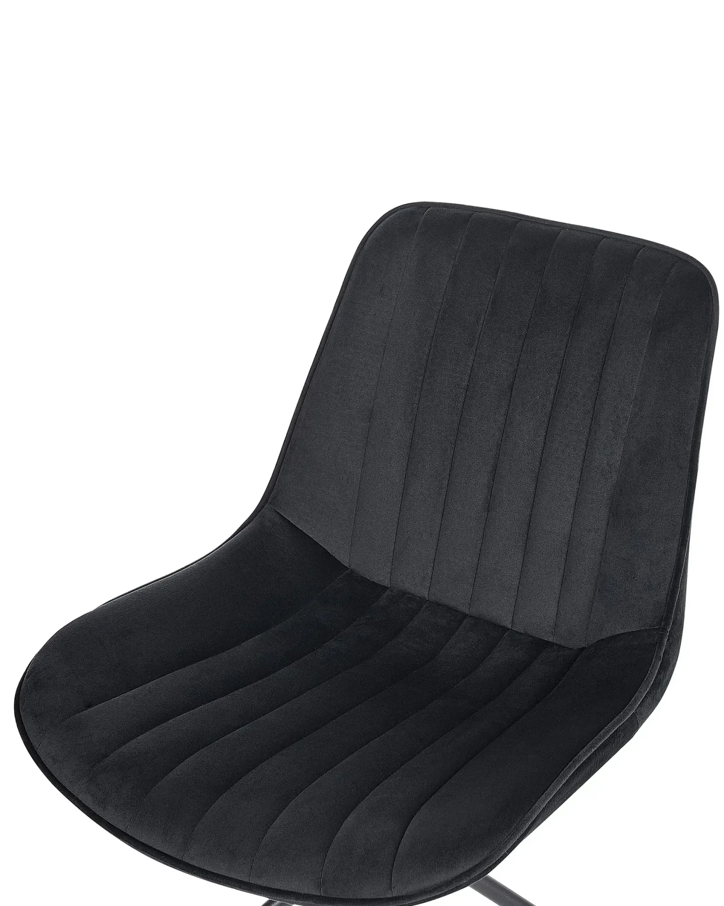 Sæt med 2 spisebordsstole NAVASOTA Velour Sort