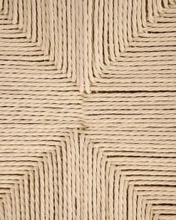 Sæt med 2 spisebordsstole OAKDALE Træ Lysebrun/beige