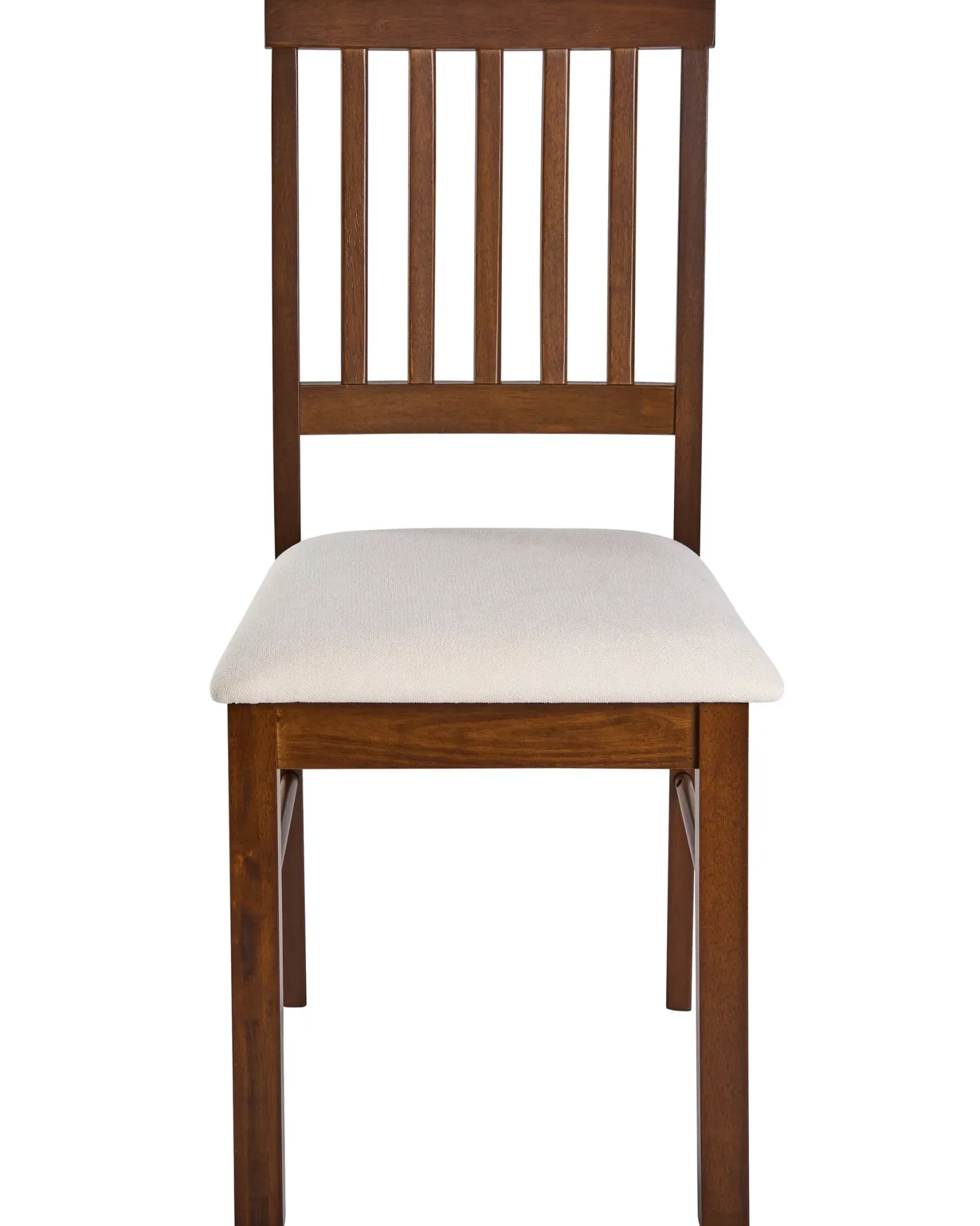 Sæt med 2 spisebordsstole ORONO Træ Mørkebrun/lys beige