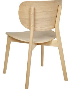 Sæt med 2 spisebordsstole OVERLY Træ Lys ask
