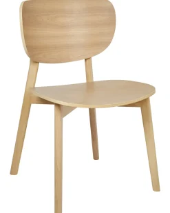 Sæt med 2 spisebordsstole OVERLY Træ Lys ask