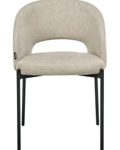 Sæt med 2 spisebordsstole PENNY Sand Beige