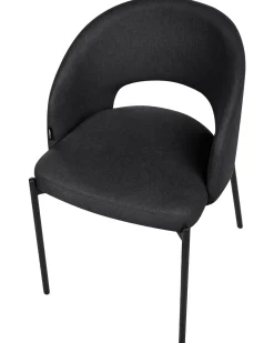 Sæt med 2 spisebordsstole PENNY Sort