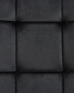 Sæt med 4 spisebordsstole POWELL Velour Sort