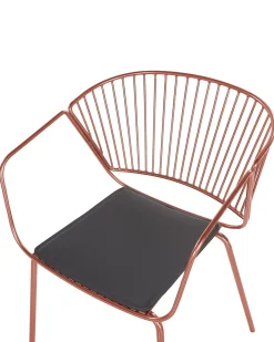 Sæt med 2 spisebordsstole RIGBY Metal Kobber