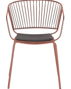 Sæt med 2 spisebordsstole RIGBY Metal Kobber