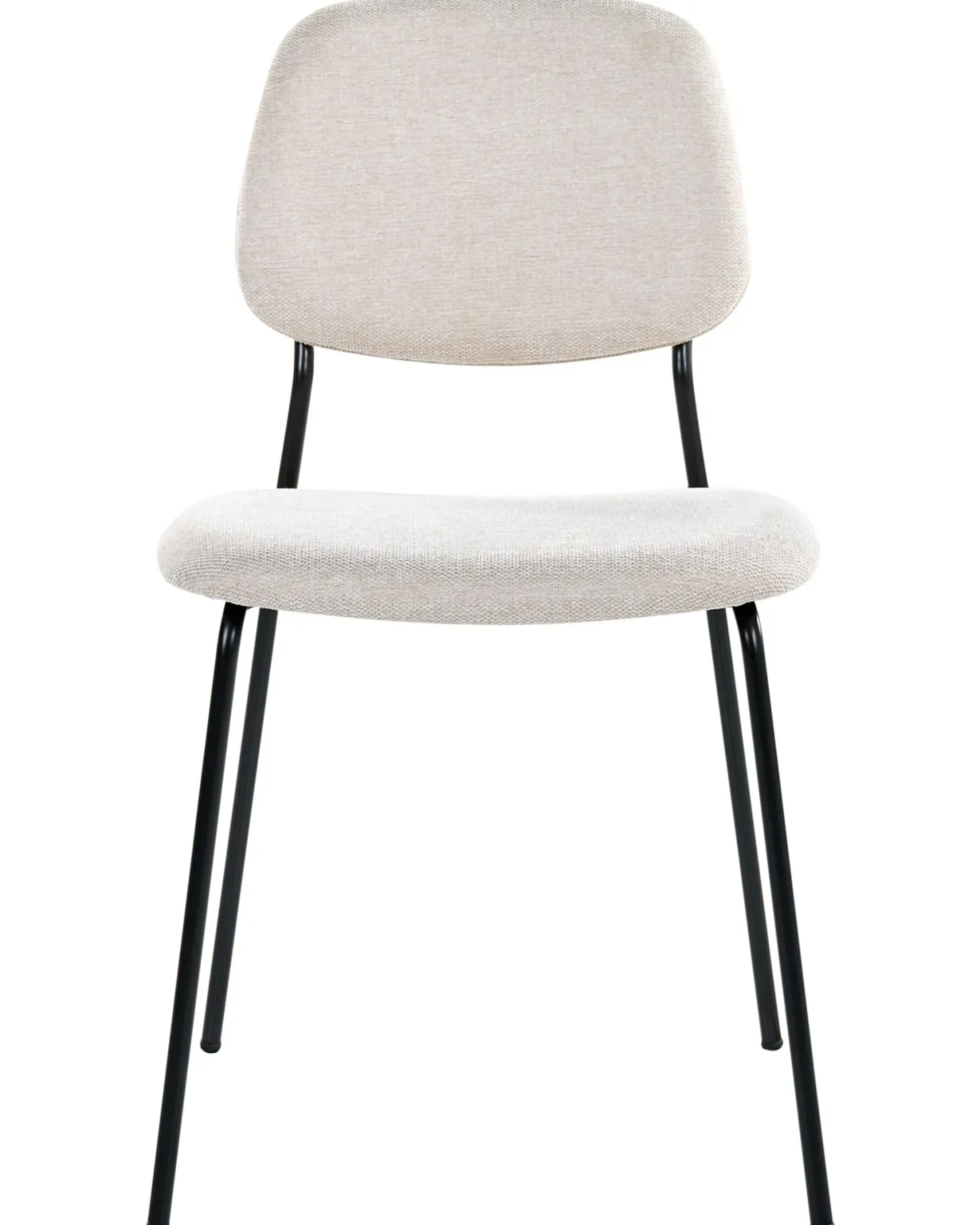 Sæt med 4 spisebordsstole RILEY Lys Beige