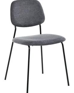 Sæt med 4 spisebordsstole RILEY Grå