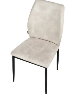 Sæt med 4 spisebordsstole ROCHEPORT Lys Beige