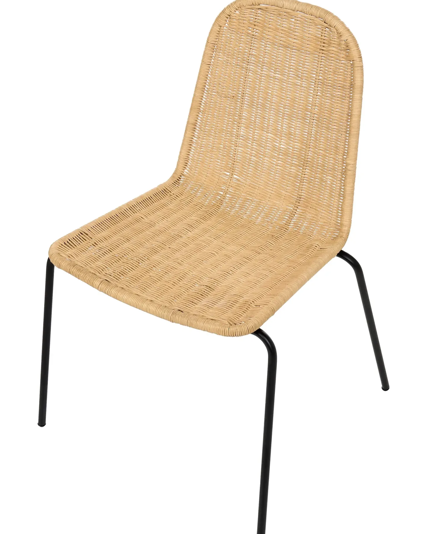 Sæt med 2 spisebordsstole ROXTON Rattan Naturlig