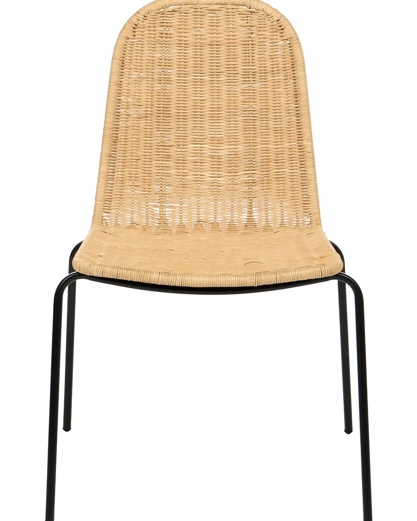 Sæt med 2 spisebordsstole ROXTON Rattan Naturlig