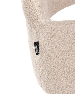 Sæt med 2 spisebordsstole SANILAC Boucle Beige