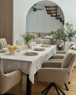 Sæt med 2 spisebordsstole SARDOAL Brungrå