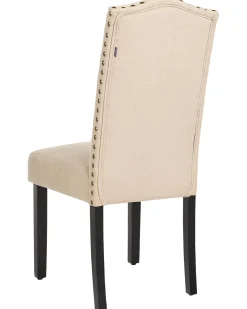 Sæt med 2 spisebordsstole SHIRLEY Beige