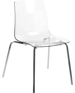 Sæt med 2 spisebordsstole SILERTON Transparent