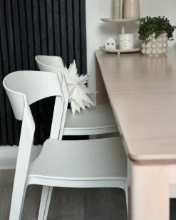 Sæt med 2 spisebordsstole SOMERS Hvid
