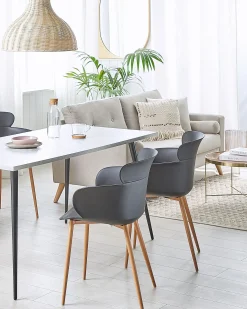 Sæt med 2 spisebordsstole SUMKLEY Sort
