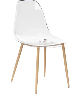 Sæt med 4 spisebordsstole TAKILMA Transparent