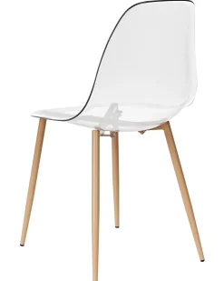 Sæt med 4 spisebordsstole TAKILMA Transparent