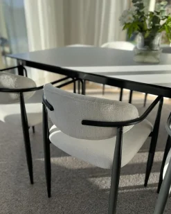 Sæt med 2 spisebordsstole TANEVIK Cremehvid