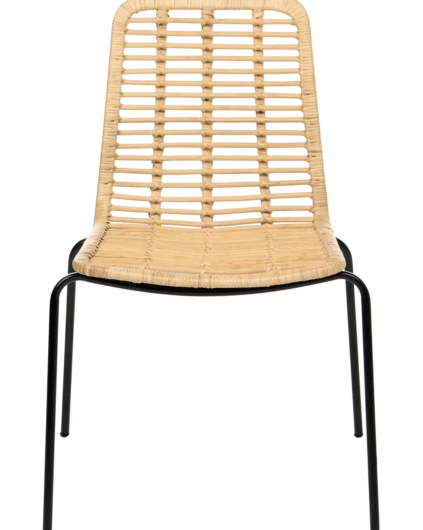 Sæt med 2 spisebordsstole TAOS Rattan Naturlig