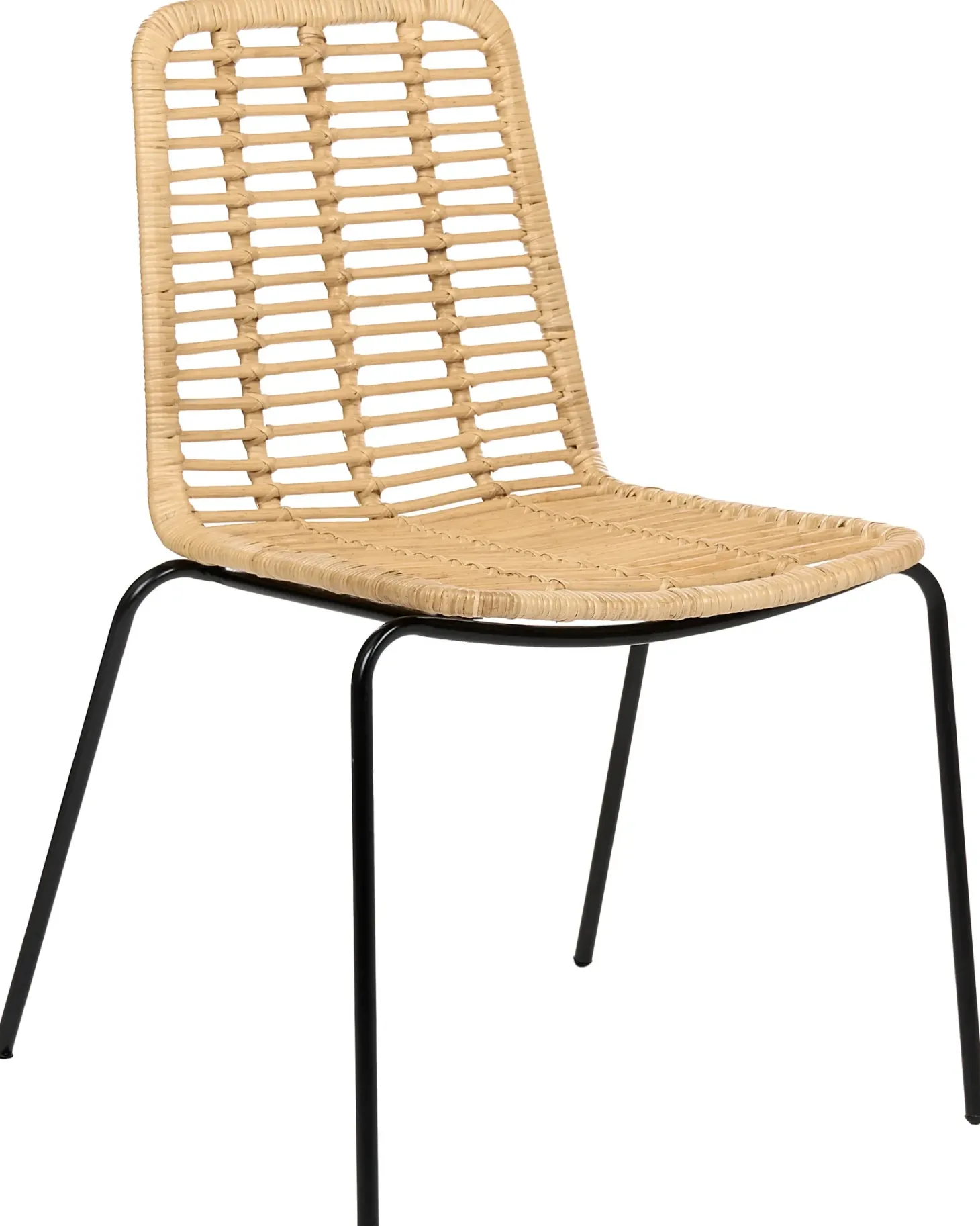 Sæt med 2 spisebordsstole TAOS Rattan Naturlig