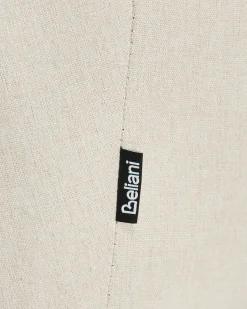Sæt med 2 spisebordsstole TIRANO Kunstlinned Lys Beige