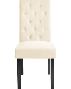 Sæt med 2 spisebordsstole VELVA Lys Beige
