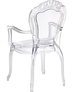 Sæt med 2 spisebordsstole VERMONT Transparent