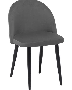 Sæt med 2 spisebordsstole VISALIA Velour Grå