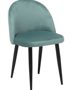 Sæt med 2 spisebordsstole VISALIA Velour Mintgrøn