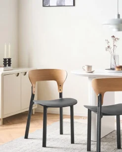 Sæt med 2 spisebordsstole WALDEN Sort