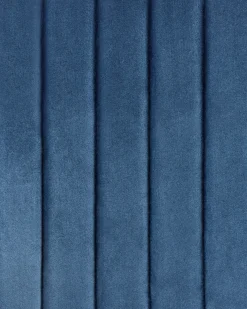 Sæt med 2 spisebordsstole WELLSTON Velour Mørkeblå