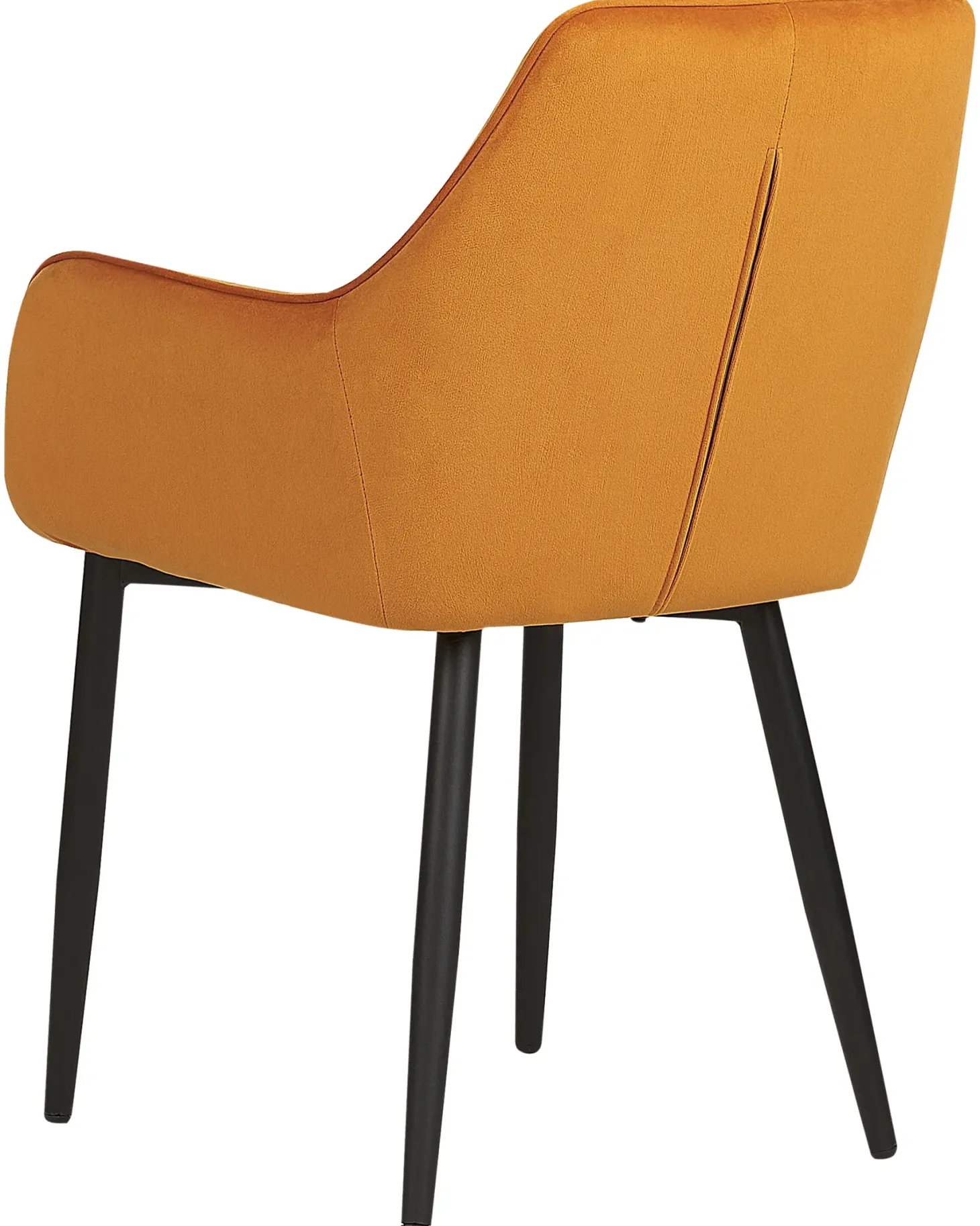 Sæt med 2 spisebordsstole WELLSTON Velour Orange