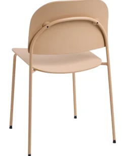 Sæt med 2 spisebordsstole WINDUST Metal Beige