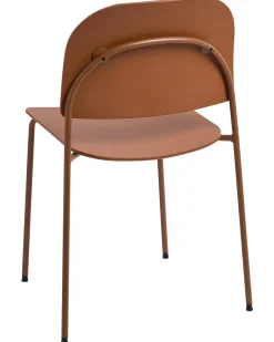 Sæt med 2 spisebordsstole WINDUST Metal Orange