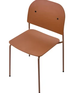 Sæt med 2 spisebordsstole WINDUST Metal Orange