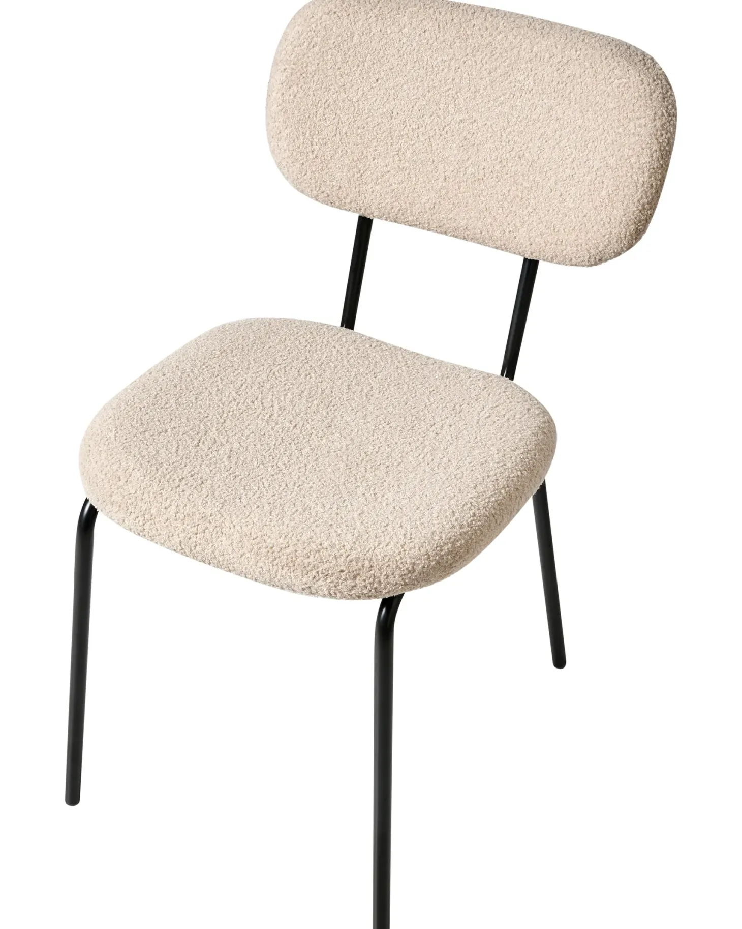 Sæt med 2 stole ADAIR Boucle Beige