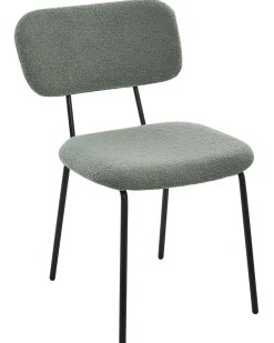 Sæt med 2 stole ADAIR Boucle Lysegrøn
