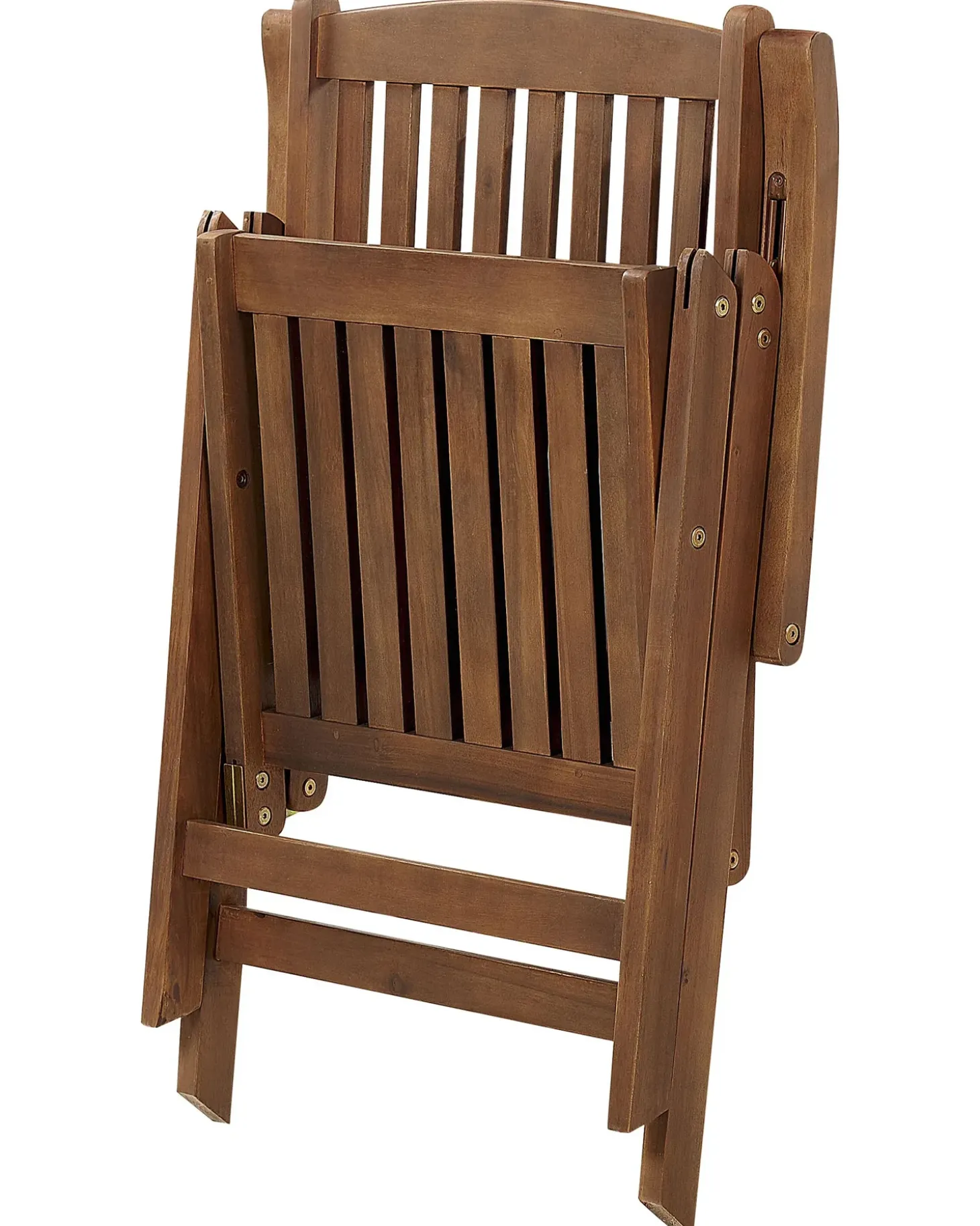 Sæt med 2 stole med puder AMANTEA PREMIUM Akacietræ Blå